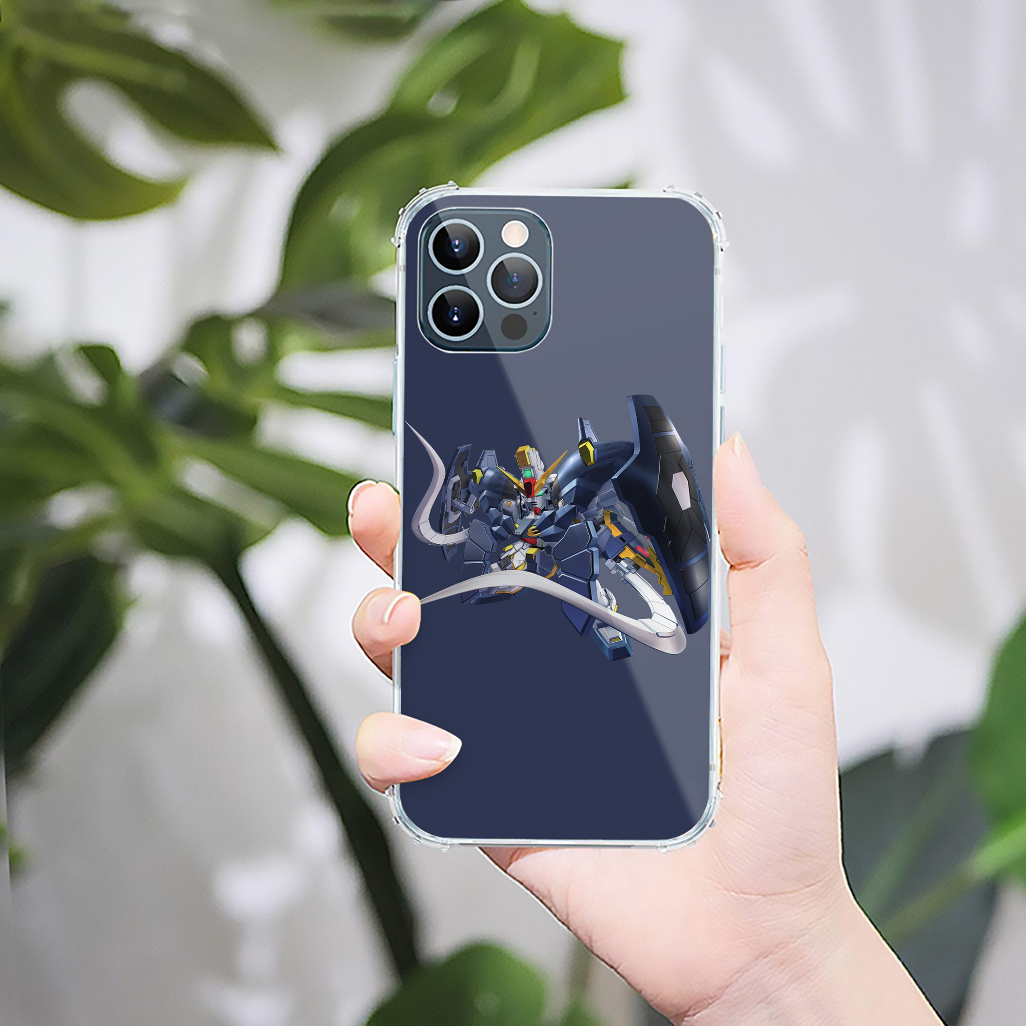 （画像用） 機動戦士ガンダム Mobile Suit Gundam 【iPhone 12シリーズ対応】透明スマホケース（クリアソフトケース）